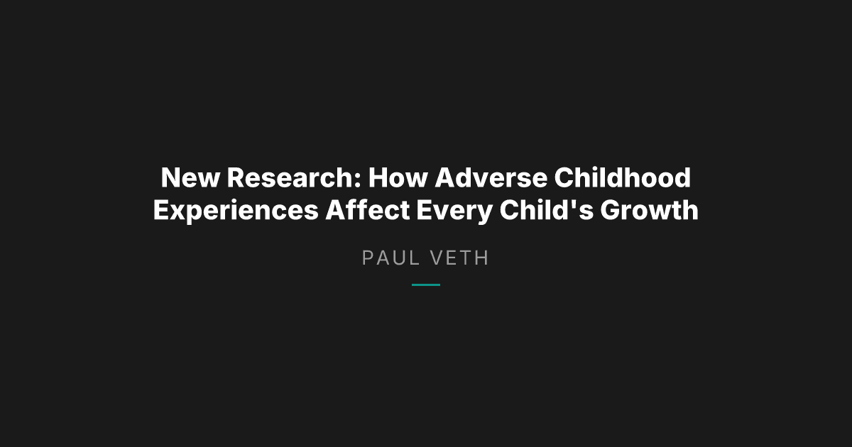 Study Shows ACEs Shape Child Development: What It Means