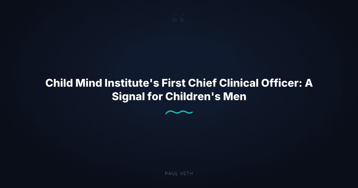 Child Mind Institute Names First Chief Clinical Officer: What It Means for Kids' Mental Health