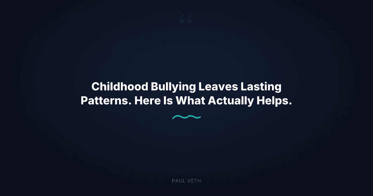 How Childhood Bullying Shapes Adult Life: What Parents Need to Know