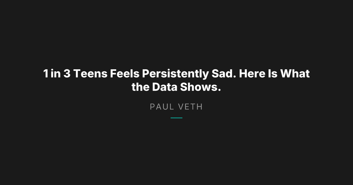 Teen Mental Health 2025: What the Data Tells Parents